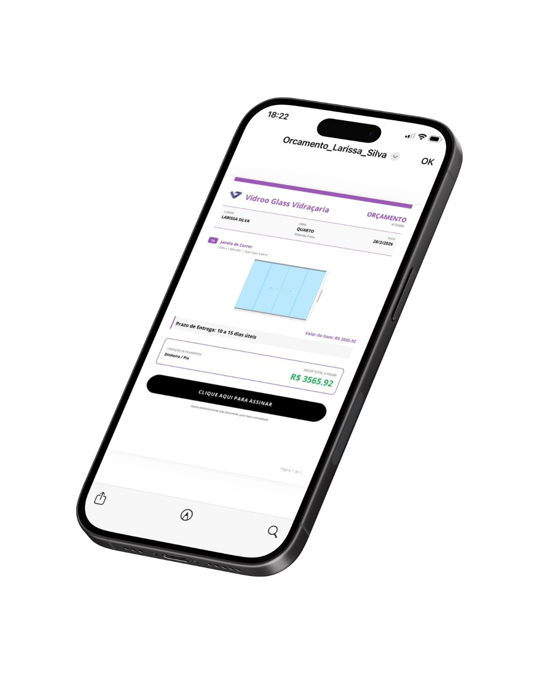 Exemplo de Orçamento em PDF